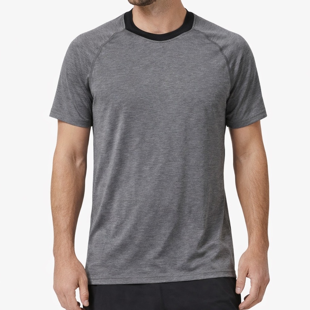 Lululemon Metal Vent Tech Short Sleeve T-Shirt Gray Black Men’s Medium